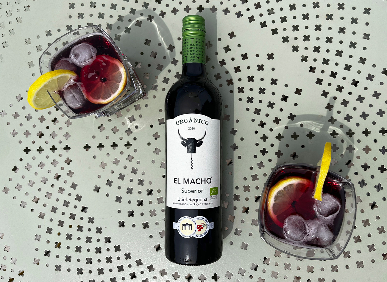 Cocktail Tinto de Verano avec le vin rouge El Macho