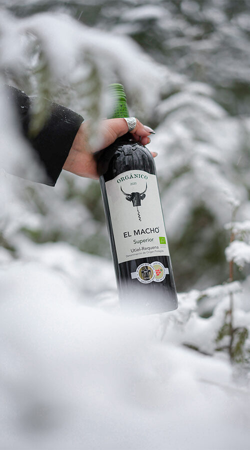 Vin rouge El Macho en hiver